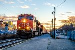 CN 3016 leads 402 at Rimouski station